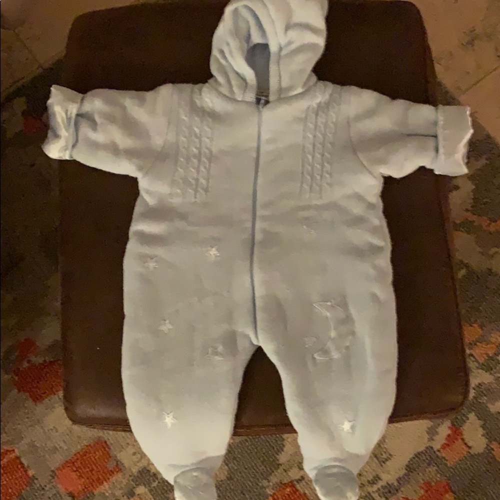Knit winter onesie